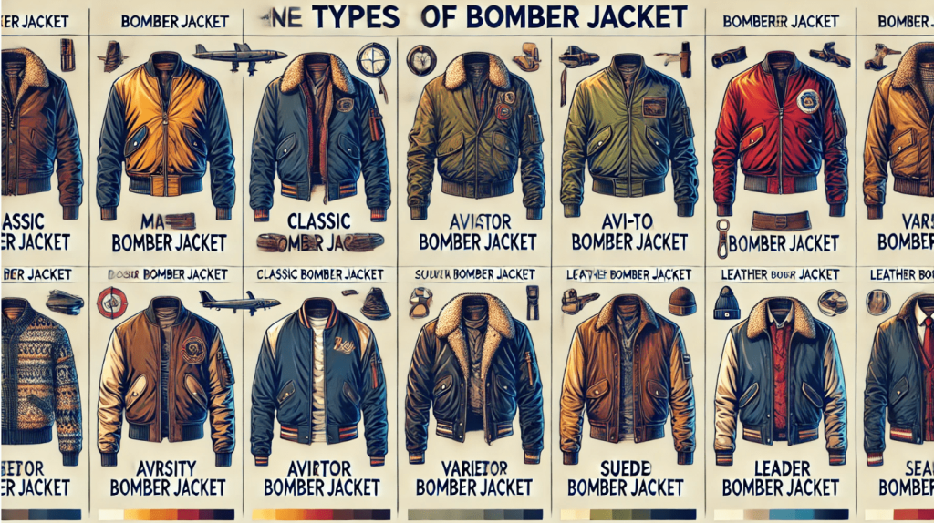 Types of Bomber Jackets